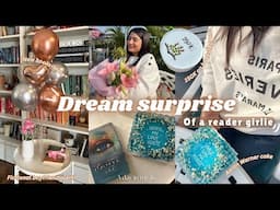 💭DREAM SURPRISE OF A READER!📚Aaron Warner cake + Bookstore vlog🌷📖 New books ||150K celebration🌟AMA💌