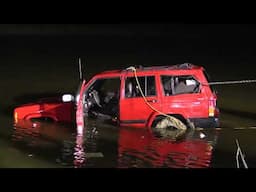 Water Rescue Oak Forest, IL Vehicle in the Pond