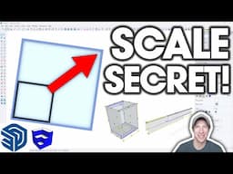 Master the SketchUp Scale Tool for Exact Dimensions with this SECRET FEATURE!