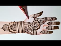 New simple mehndi design front hand| stylish easy mehndi design| mehandi| mehndi design| mehndi