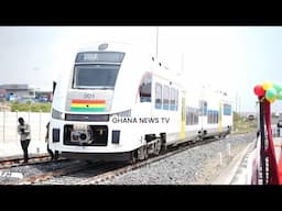 Prez Akufo Addo Commissions Ghana's Multimillion Dollar Ultra Modern Trains. #bawumia