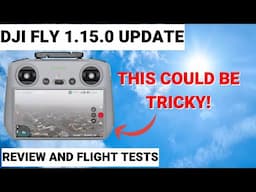 DJI FLY APP 1.15.0 - THIS can be tricky - THIS could HELP you