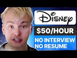 7 $50 Per Hour Work From Home Jobs at Disney (2024) - NO REQUIREMENTS, NO RESUME, START TODAY!