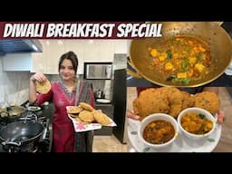 DIWALI SPECIAL BREAKFAST |  SASURAL VLOG | HAPPY DIWALI  #cookingathome #sasural #diwali