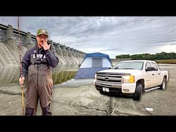 24 Hour Camp, Fish, & Fire Below The MASSIVE SPILLWAY! - Ft. New Slippers, Sweet Wood, And OWA