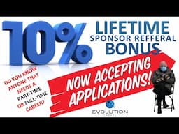 NOW ACCEPTING APPLICATIONS  / 10% LIFETIME SPONSOR BONUS