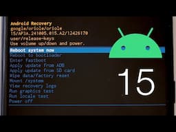 Android 15 Recovery Mode UI!