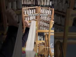 Measuring silk warp in real time #silk #babywrap #weaving #warp #babywearing #measuringwarp #weave