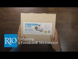 Unboxing the Foredom® K.1053 Brushless Micromotor