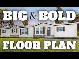 IDEAL LAYOUT! This mobile home is LARGE but UTILIZES its SPACE! Prefab House Tour