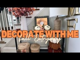 DECORATE WITH ME | FALL ENTRYWAY STYLING | MODERN CONSOLE TABLE