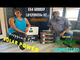 📦UNBOXING our EG4 SOLAR KIT🌞A Step Towards OFF-GRID INDEPENDENCE #tinyhouse #homestead #solarpower