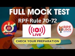 Mock Test For RPF Rule 70-72 By Vikash Bhardwaj