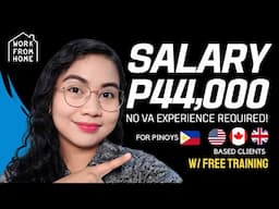 Earn P44k per Month ($750) NO EXPERIENCE REQUIRED | Be a Logistics V.A. EASY APPLICATION: WFH PH