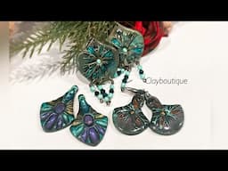 Polymer Clay ‘Victoriana’ Earrings PLUS Advent Calendar Collab with O’Joy Creations!