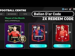 FREE 2x REDEEM CODE TOTW RONALDO!! PLAYER OF THE MONTH & EXTRA TIME UPDATE FC MOBILE 25!