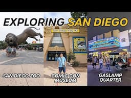 World's BEST ZOO in San Diego, California 🦁! Comic-Con Museum 💥| Gaslamp Quarter Mexican Food 🌮