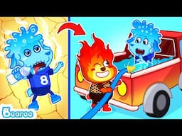 Fire Bearee Save Water Friend David | Elemental Friendship Stories for Kids | Bearee Kids Show