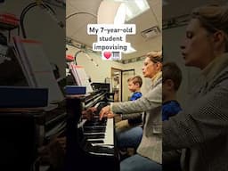 7-year-old beginner impovising #piano #pianolessons #Pocatello