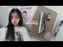 first day of UNI vlog📓third-year student, in-person classes, GRWM, moving in