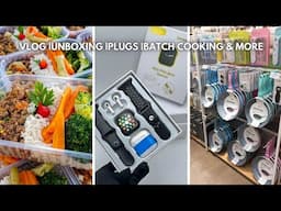 DAYS IN MY LIFE| UNBOXING I PLUGS | LOVE HOME MART |LUNCH DATE | BATCH COOKING | HEALTHY MEALS