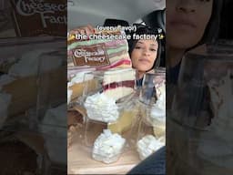 Trying every cheescake factory cheesecake #shorts #dessert #cheesecake #cake