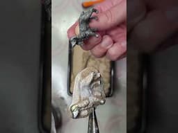 Pewter Casting in Kinetic Sand