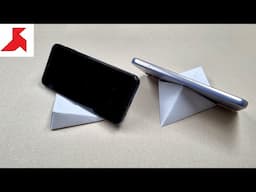 ORIGAMI - How to make PHONE STAND from A4 paper (version 2.0)