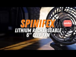 Spinifex Lithium Rechargeable 6'' Clip Fan | Camping | Anaconda Stores