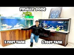 *Finally Shifted my two 5 Feet Fish Aquariums* :) Indian Aqua Boy Vlog