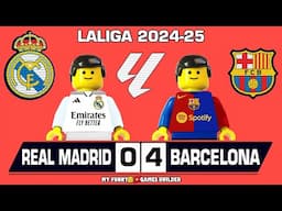 El Clasico 🔥 Real Madrid vs Barcelona 0-4 : Goals Highlights 2024-25 in Lego