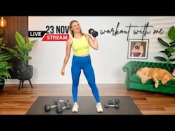 30-minute Full Body Strength Training w/ Dumbbells | GET STRONG!