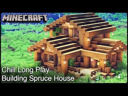 Minecraft: Relaxing Longplay - Building Spruce Forester House