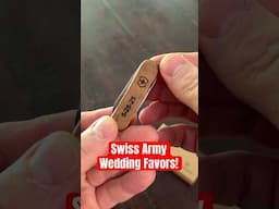 Swiss Army Wedding Favors! #victorinox #wedding #knives