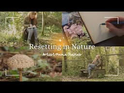 Resetting in Nature + Spooky Products 🍄🎃 | Artist Mama Diaries 🐻🌿 | Studio Vlog ✨