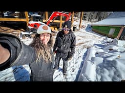 SNOW RUINS OUR CONSTRUCTION PLANS | DIY HOME BUILD