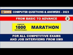 Part 2 || Most Likely Computer Question and Answer for All Competitive Exams and Interviews