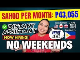 MAG-APPLY KANA: P46,000 SAHOD MONTHLY, Entry Level: ONLINE JOB: Distant Assistant w/ TRAINING! LEGIT