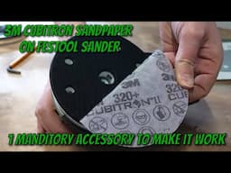 Don't kill your FESTOOL sander: How to use 3M Cubitron mesh sandpaper with your FESTOOL sander