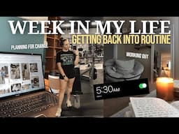 WEEK IN MY LIFE | getting back into routine, dealing with stress, big life changes