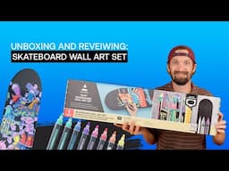 Skateboard Wall Art Set Unboxing & Review | Urban Decor Must-Have!