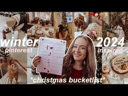 50+ CHRISTMAS/WINTER BUCKET LIST IDEAS 2024 🎄 how to get into the  the christmas spirit *cozy vibes*