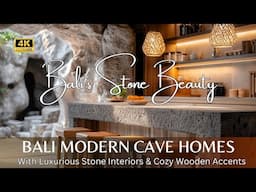 Explore Bali-Inspired Modern Cave Homes with Luxurious Stone Interiors & Cozy Wooden Accents