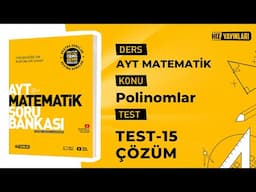 Hız Yayınları Ayt Matematik | Test-15 Çözümleri ​⁠​⁠​⁠