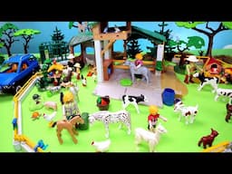 Building Playmobil Barnyard Petting Zoo and Farm Country Animal Figures