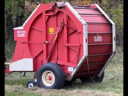 Krone Round Baler KR 181 in action How it Works Hay and Forage Baler NEIMEYER KR180 Farming WI to