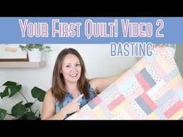 Beginner Quilting Series #2 Jelly Roll Quilt - How To Baste A Quilt For Beginners!