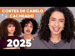 MELHORES CORTES DE CABELO PRA 2025 - CACHEADOS, ONDULADOS E CREPOS | JULIANA LOUISE