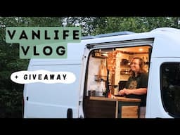 Baking a Lasagna in the Forest | VanLife Vlog + VAN FRIDGE GIVEAWAY!!