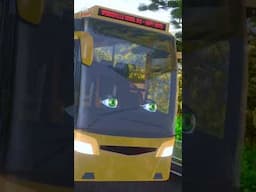 Wheels On The School Bus #shorts #nurseryrhymes #kidssongs #ytshorts #schoolbus